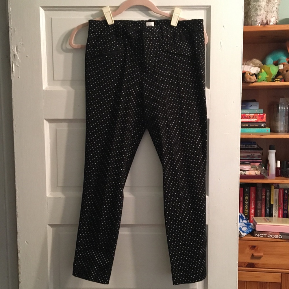 Gap polka dot skinny ankle pants